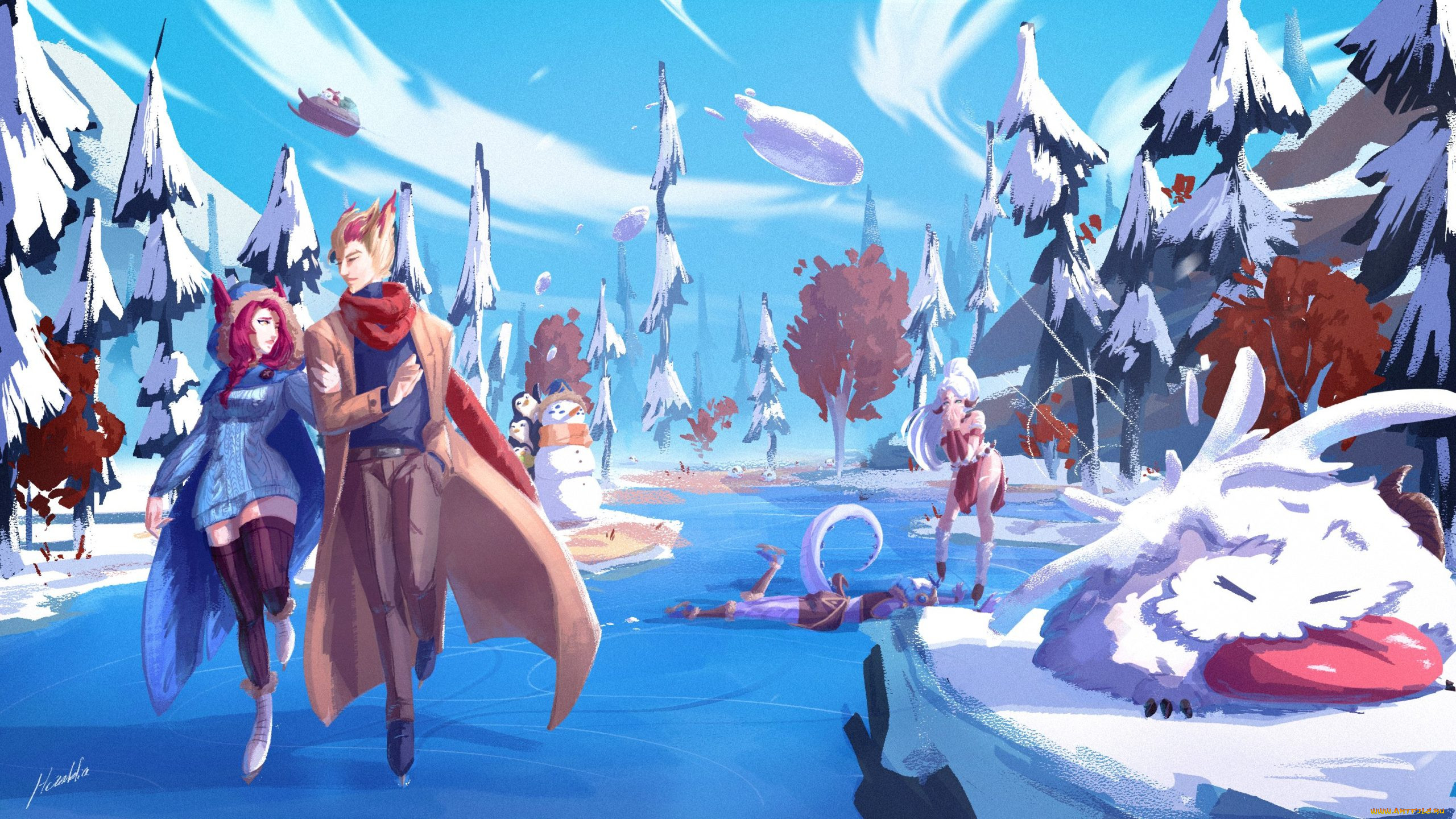  , league of legends, rakan, xayah, , , 